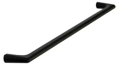 Immagine prodotto di Maniglia per mobile in zamak, finitura nera opaca, lunghezza 320 mm
