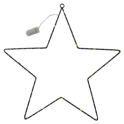 Produktbild von LED-STERN, Metallstern, Weihnachtsdeko SCHWARZ Ø 45cm