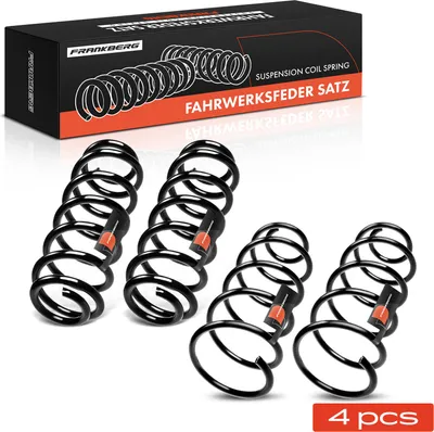 Immagine prodotto di Frankberg 4x molla sospensione anteriore posteriore per Audi A3 8L1 1.6L 1996-2003