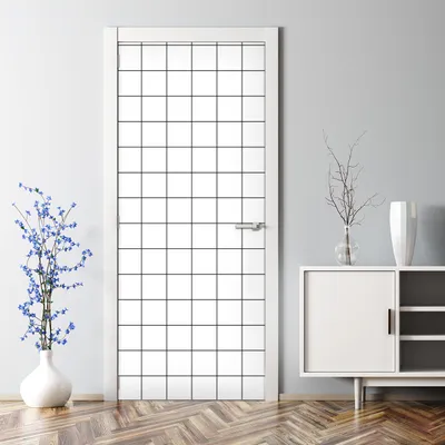Produktbild von Dekorative Türtapete selbstklebend Klebefolie Türposter Türaufkleber Dame Minimalistisch 85 x 200 cm