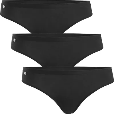 Produktbild von Celodoro Damen Basic String Tanga (3er Pack) Mini-Slip - Schwarz M