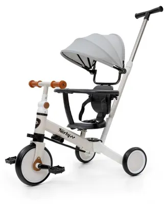 Immagine prodotto di Interbaby Triciclo multifunzionale convertibile - Beige - Maniglione per genitori