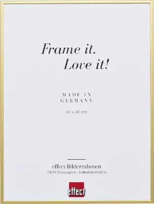 Zdjęcie produktu dla Efektowa aluminiowa rama do zdjęć Quadro 35x50 cm ze złotym szkłem antyrefleksyjnym