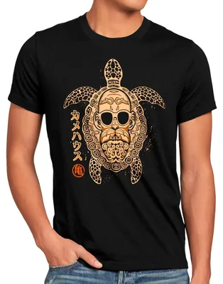 Produktbild von style3 Roshi Turtle Herren T-Shirt super dragon saiyan z gt
