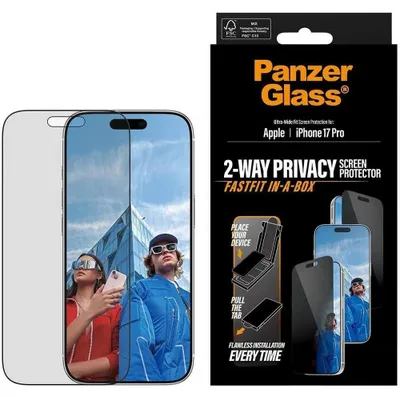Immagine prodotto di PanzerGlass Ultra-Wide Fit Fastfit Privacy Glass per iPhone 17 Pro Max