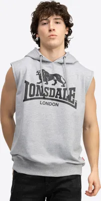 Immagine prodotto di Felpa senza maniche da uomo con cappuccio regular fit BIGNOR Marl Grigio/Nero L Lonsdale