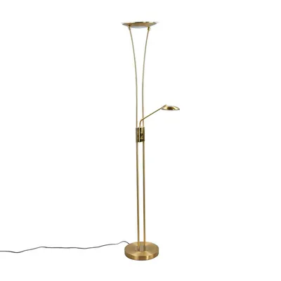 Produktbild von Lindby LED-Deckenfluter Eda, Höhe 180 cm, messing, dimmbar