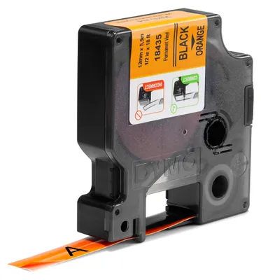 Produktbild von 18435 Dymo Id1 12Mm Schwarz-Orange