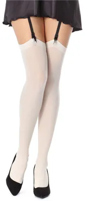 Produktbild von Bellivalini Damen Strapsstrümpfe Mikrofaser 60 DEN BLVFI1007 (Ecru, M-L)
