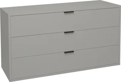 Produktbild von Kommode >Bonnie< in kreidegrau matt lack - 119x67x45cm (BxHxT)