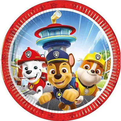 Zdjęcie produktu dla Psi Patrol Rescue Heroes Talerzyki papierowe 20 cm 8 sztuk