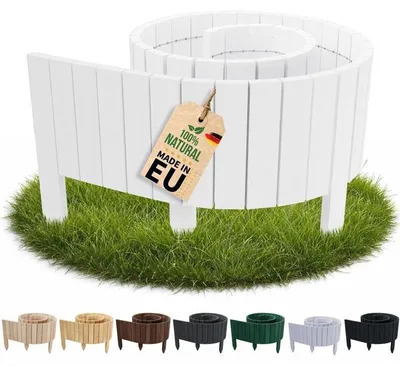 Immagine prodotto di Bordura flessibile 20 x 200 cm - Recinzione per giardino in legno - Bordura per aiuole - Schermo per giardino - Resistente agli agenti atmosferici - Biodegradabile