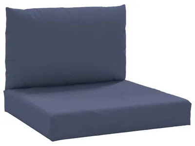 Produktbild von vidaXL Palettenkissen 2 Stk. Marineblau Stoff