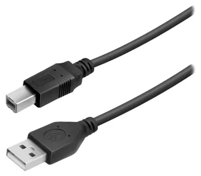 Obrázok produktu pre ViVanco™VNITUSBAB50MMK, 5 m, USB A, USB B, USB 2.0, Čierna