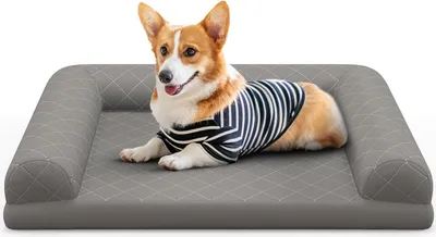 Produktbild von GOPLUS Hundebett, Hundesofa mit Orthopädischer Hundematratze, seitlichen Rändern, waschbares Katzenbett, Haustiersofa für Katzen & Hunde