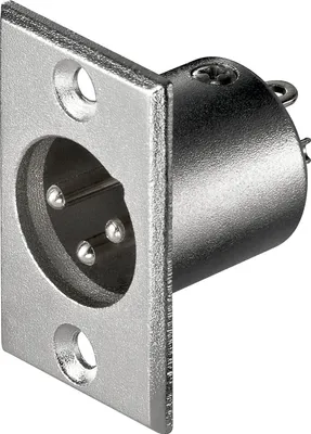 Obrázok produktu pre Goobay XLR 186-3, XLR M, Nerezová oceľ, 1 kusov