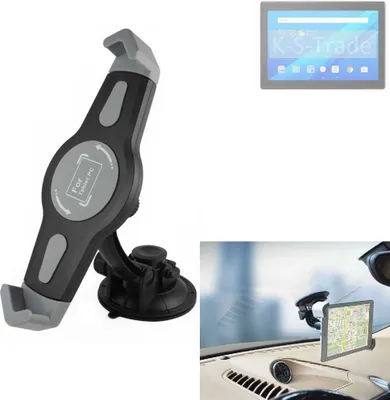 Produktbild von K-S-Trade Scheiben-Halterung für Tablets kompatibel mit Lenovo Tab 4 10 Plus (WiFi) KFZ Tablet Saugnapf Auto Halterung Windschutzscheibe Holder
