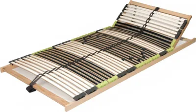Produktbild von DaMi 7 Zonen Buche Lattenrahmen zerlegt Lattenrost Relax Kopf verstellbar inkl. 6 fache Härteverstellung 140 x 200 cm