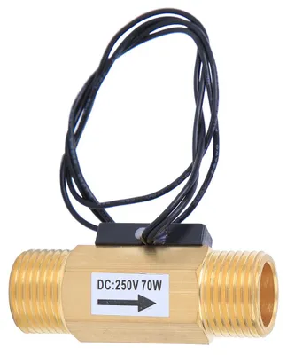 Produktbild von Wasserdurchflusssensorschalter mit 1/2-Zoll-Schnittstelle, elektromagnetischer Durchflussmesser, Industriezubehör