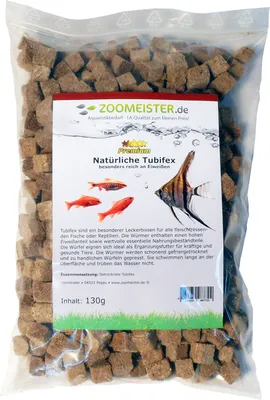 Produktbild von Premium Tubifex Würfel getrock. Nachfüllpack (1000ml / 130g)