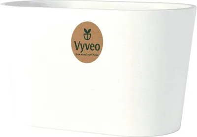 Immagine prodotto di Vyveo - Vaso da fiori Varda - Bianco - 22x12x13