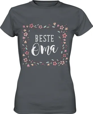Produktbild von Beste Oma Damen Premium T-Shirt – Dark Grey / L