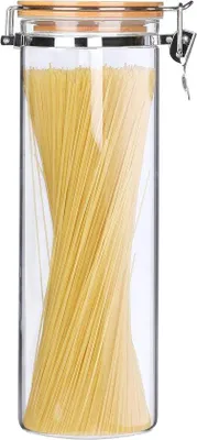 Obrázok produktu pre Unyqoos® vzduchotesná nádoba na potraviny, bez BPA, objem 2000 ml, plast, priemer 10 cm, výška 29 cm – vhodná do mikrovlnnej rúry, umývačky riadu a mrazničky, kuchynská nádoba na skladovanie potravín