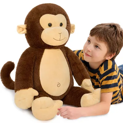 Imagen del producto de Peluche gigante de mono, de 80 cm