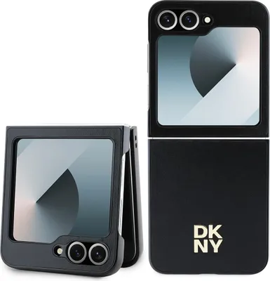 Produktbild von DKNY, Schutzhülle Galaxy Z Flip 6 elegant und stilvoll, Schwarz