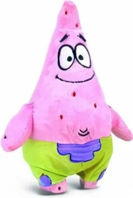 A plush toy of Patrick Star from Spongebob Squarepants.
