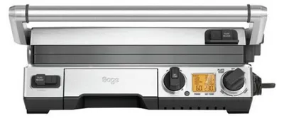 Zdjęcie produktu dla Sage SGR840BSS4EEU1, Stal nierdzewna, Stal nierdzewna, Prostokątny, Przyciski, Obrotowy, Patelnia grillowa, Odlew aluminiowy