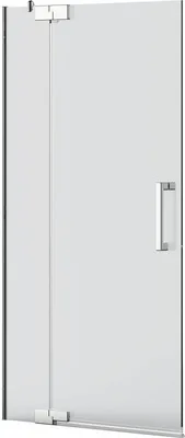 Produktbild von Jungborn Badewannenaufsatz SETTE 90 cm Montage links Profilfarbe chrom Klarglas mit Schmutzabweisende Glasbeschichtung u