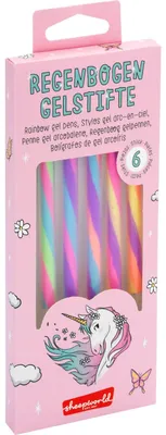 Produktbild von Regenbogen-Gelstifte Motiv "Einhorn"