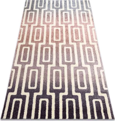 Zdjęcie produktu dla Dywan KAKE 25809657 Labirynt nowoczesny  / róż / szary  fioletowy 120x170 cm