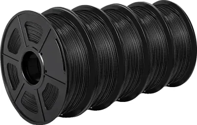Productafbeelding van 3D-filament, milieuvriendelijk PLA, eenvoudig in gebruik, PLA zwart