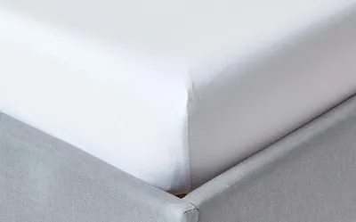 Obrázek produktu pro HOMESCAPES napínací prostěradlo z perkalu 160 x 200 cm – bílé, 100 % egyptská bavlna