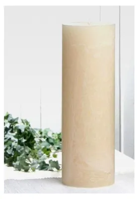 Produktbild von Rustikale Stumpenkerze Elfenbein 105 x 280 mm