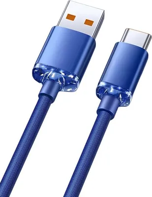 Obrázek produktu pro INF Dvojité balení 120W rychlonabíjecí USB-C kabel s automatickým vypnutím, 6A, 480 Mb/s Modrý 1,5 M