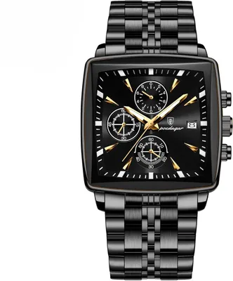 Produktbild von Watch  Herren-Armbanduhr, wasserdicht, Leuchtend, Edelstahl, Chronograph, Datum, Business, Freizeit, Quarz, Herrenuhren