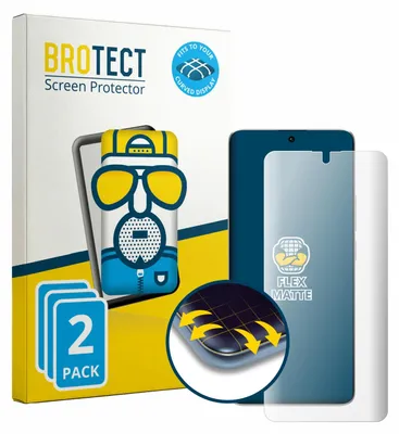 Produktbild von 2x BROTECT Fullscreen Schutzfolie für Xiaomi Redmi Note 13 Pro+ 5G Displayschutz Folie Fullcover Matt Entspiegelungsfolie