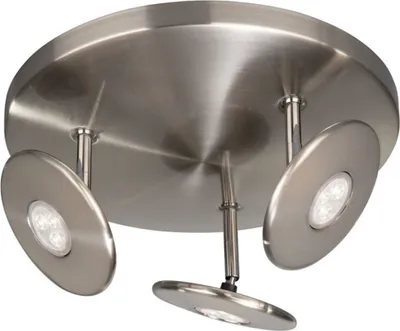 Produktbild von LED Deckenleuchte Schwenkbar Silber 3 Flammig Dimmbar Ø 28cm