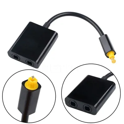 Produktbild von Toslink Splitter 1 bis 2 Female Adapter Für Digital Toslink Digital Audio Cable