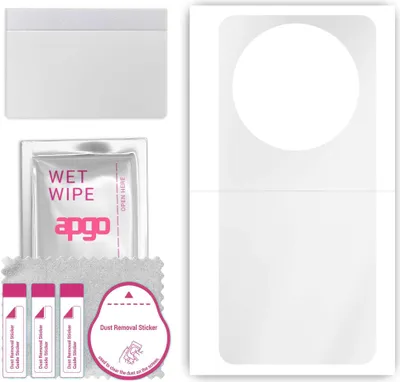Produktbild von apgo Rückseite Schutzfolie, klar, kompatibel mit ZTE Axon 60 Ultra, Hinten Hydrogel-Displayschutzfolie mit Positionierhilfe, kratzfest, einfache Montage