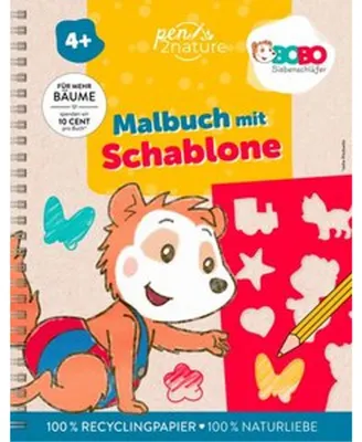 Obrázok produktu pre Bobo Siebenschläfer - Omaľovánky so šablónou