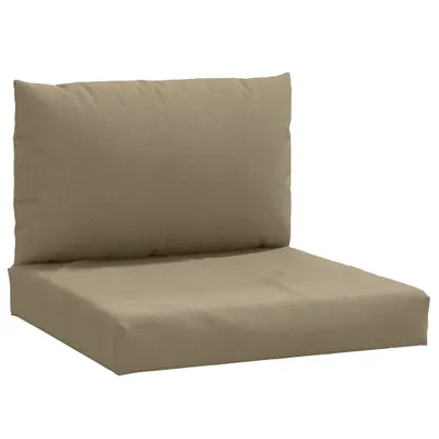 Produktbild von Palettenkissen 2-tlg. Melange Taupe Stoff