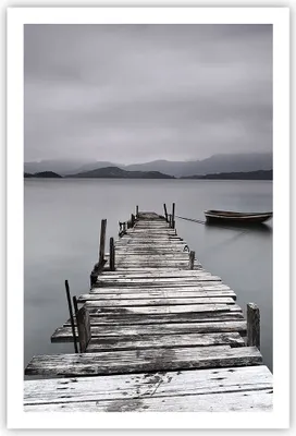 Produktbild von Poster - Poster ohne Rahmen - Brücke See - 61x91,5 cm - Wand Bild - Wanddeko - Wandbilder - Kunstposter - Wandposter - Bilder - Kunstdruck - Wanddekoration - Wandbild - P2XPA61x91-3547