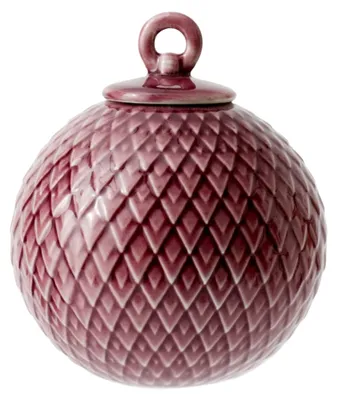 Zdjęcie produktu dla Lyngby Porcelæn Rhombe Kula dekoracyjna bordowa