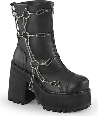 Produktbild von ASSAULT-66 Damen Booties von DemoniaCult, Schwarz  , EU 41, US 11