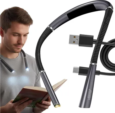 Immagine prodotto di Lampada da lettura USB LED senza fili per il collo