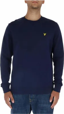 A man wearing a navy blue sweatshirt.